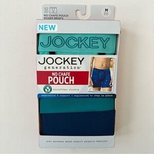 Jockey Generation Men’s No Chafe Pouch Microfiber Boxer Briefs 3 pack Medium